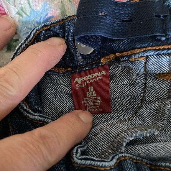 ARIZONA JEAN JEGGINGS, ELASTIC ADJUSTABLE WAIST BAND, 10 GIRLS - Picture 4 of 4